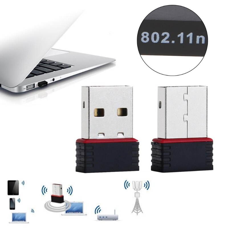 1 pcs 150 Mbps USB 2.0 WiFi Wireless Adapter Network LAN Card