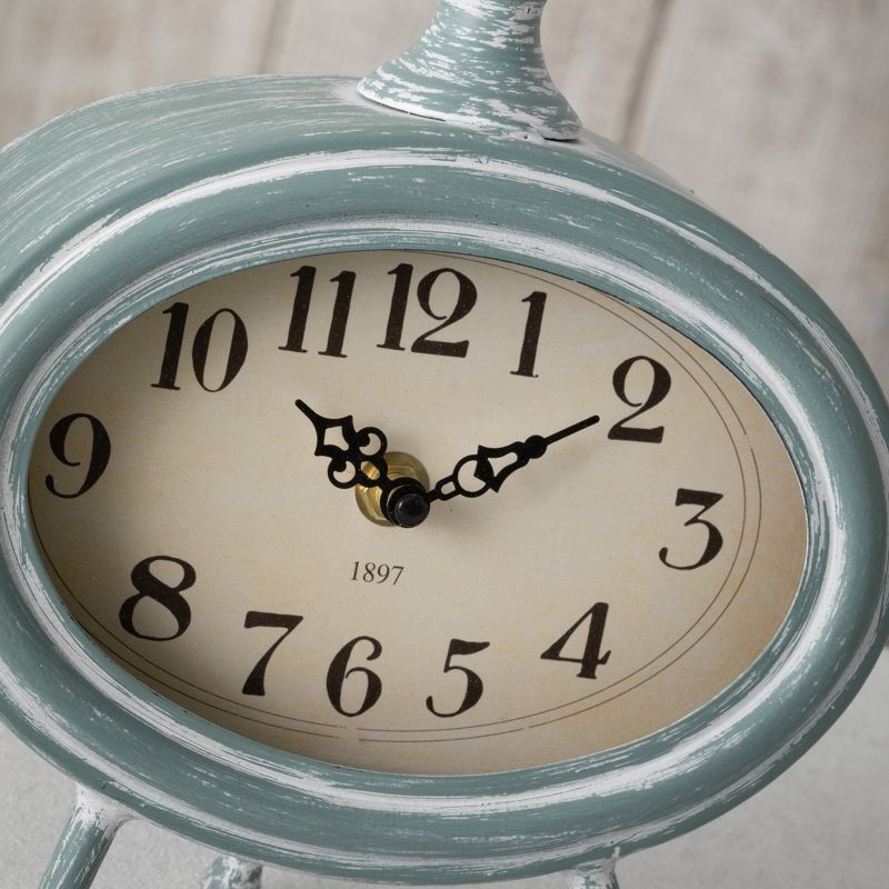 Sullivans Desk Clock 10.5"H Blue