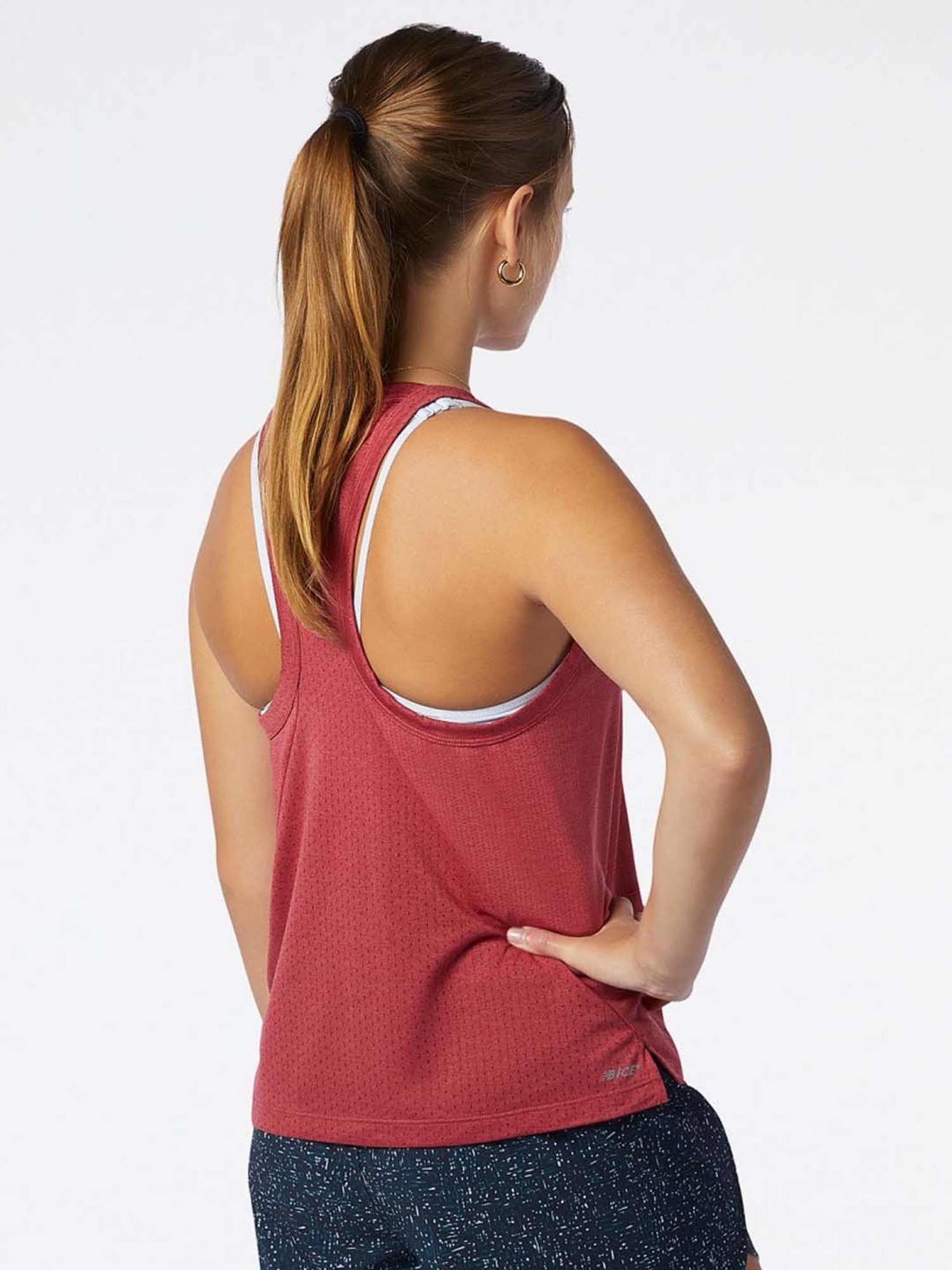 New Balance Rust Printed Sports T-Shirt