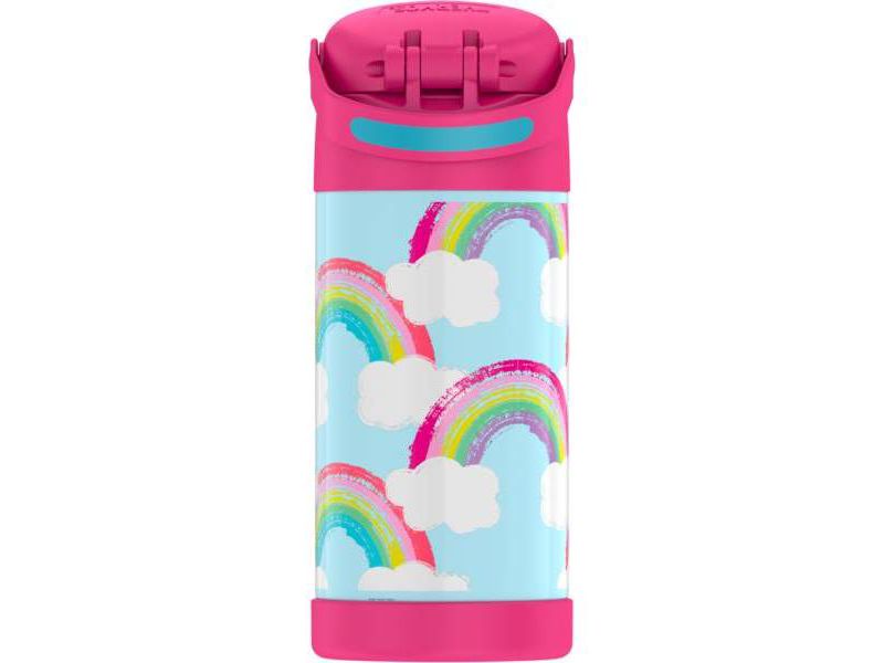 Thermos Rainbow 12oz FUNtainer Water Bottle with Bail Handle - Pink/Blue