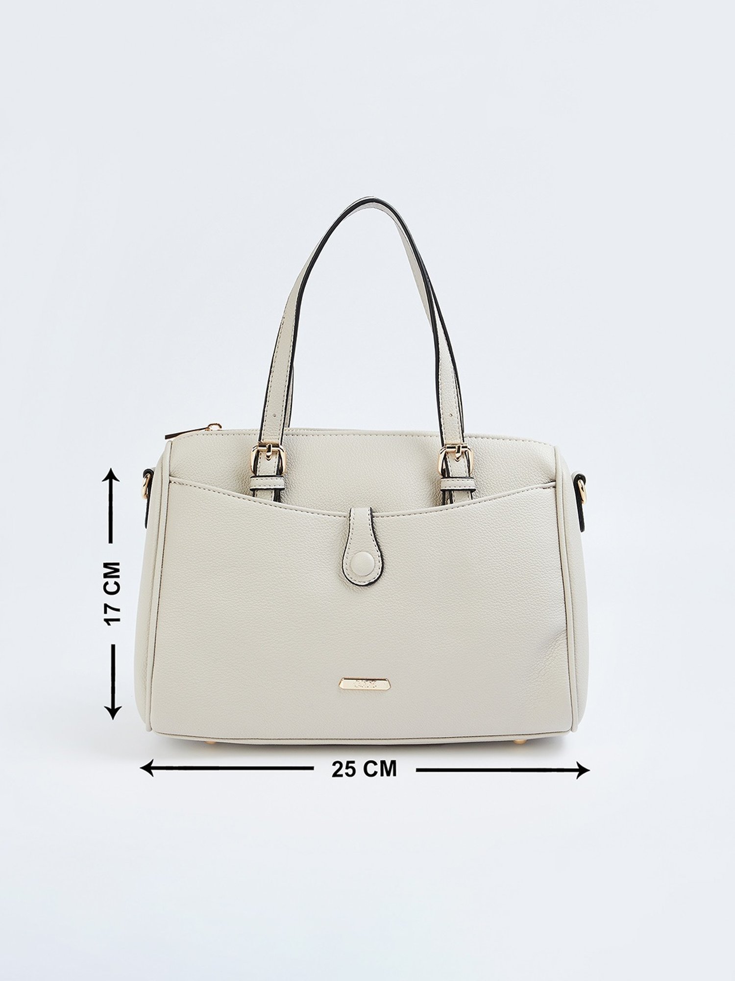Code by Lifestyle Grey Solid Handbag