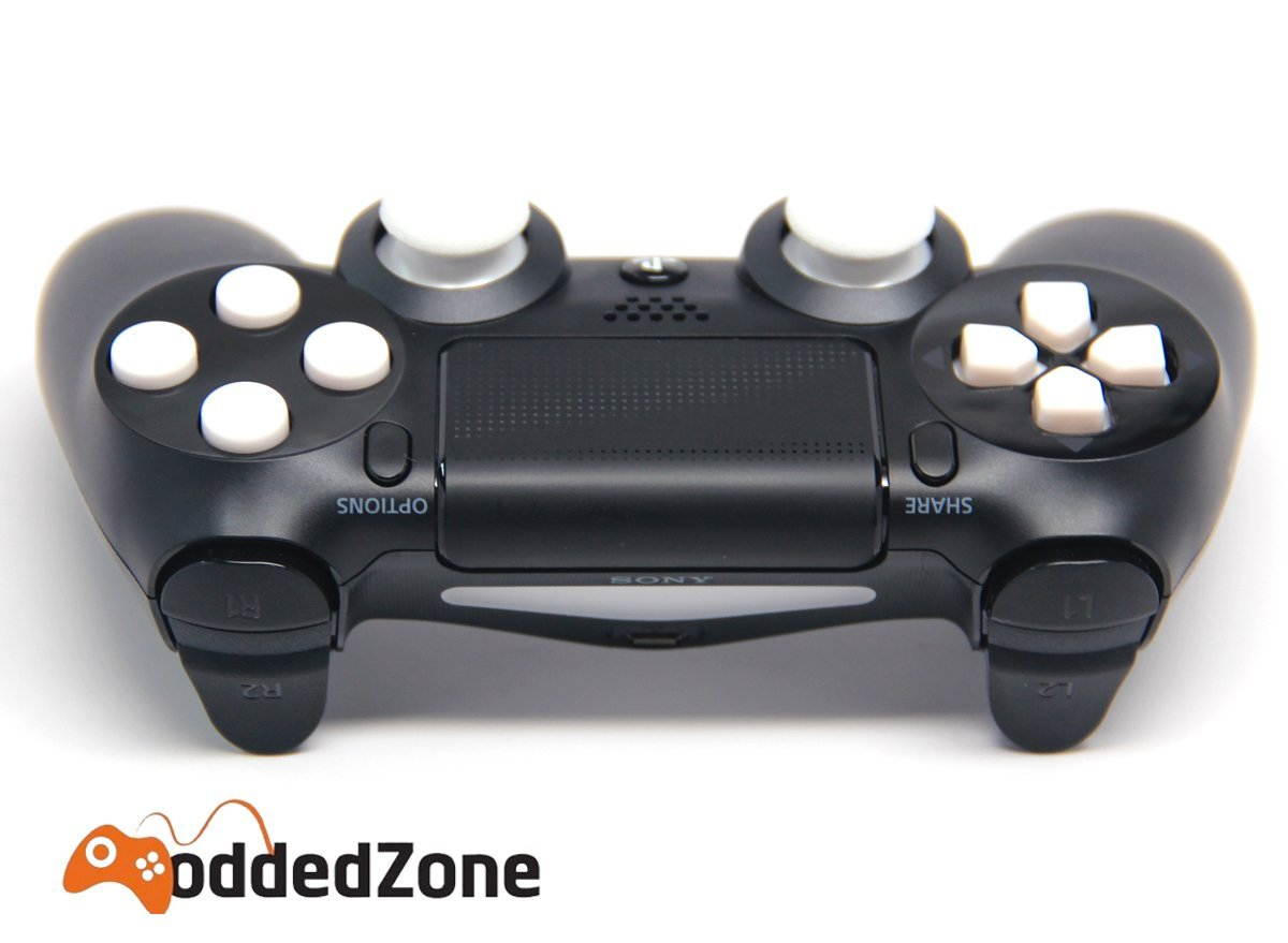 Black/White Ps4 Rapid Fire Custom Modded Controller