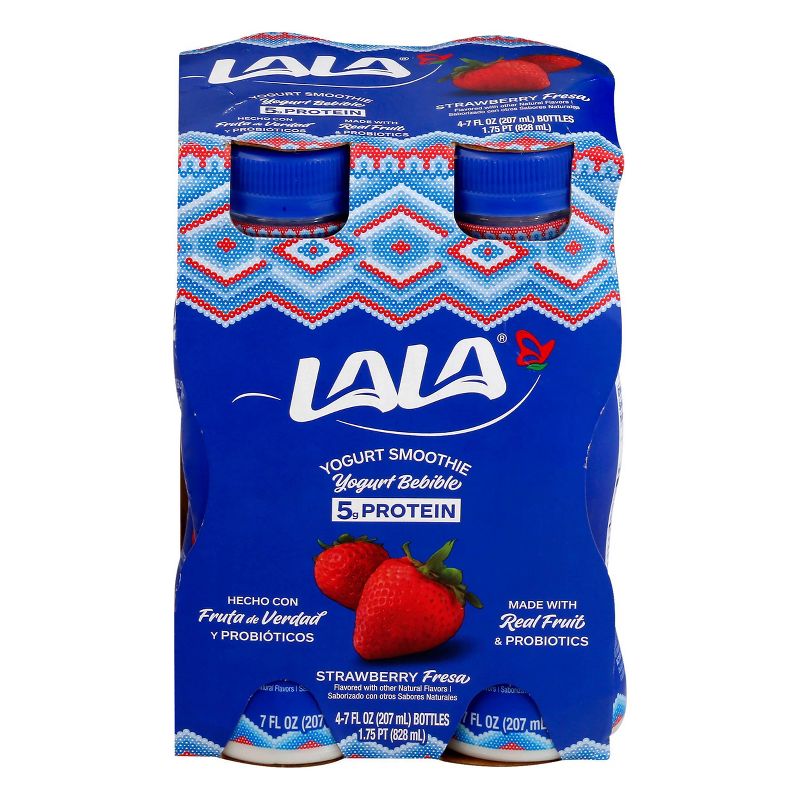 LaLa Wild Strawberry Yogurt Smoothie - 7 fl oz/4ct