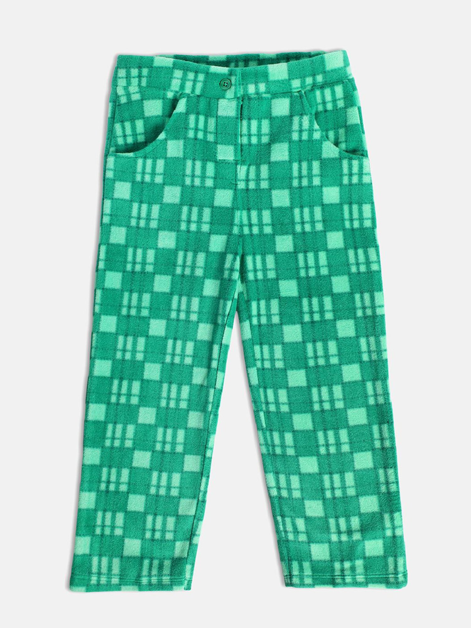 MINIKLUB Kids Green Checks Pants