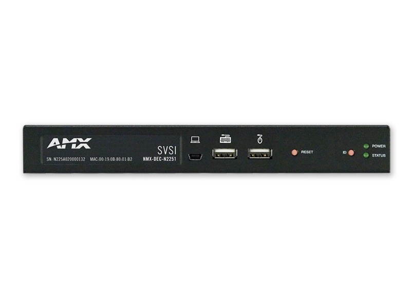 AMX by Harman FGN2251-SA-B N22512000 4K UHD Video over IP Decoder with KVM, Card
