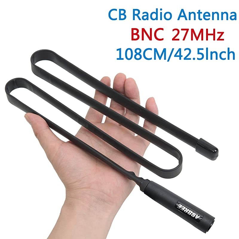 Tactical Antenna 27Mhz 42.5-Inch for CB Handheld/Portable Radio with BNC Connector Compatible with Cobra Midland Uniden Anytone CB Radio