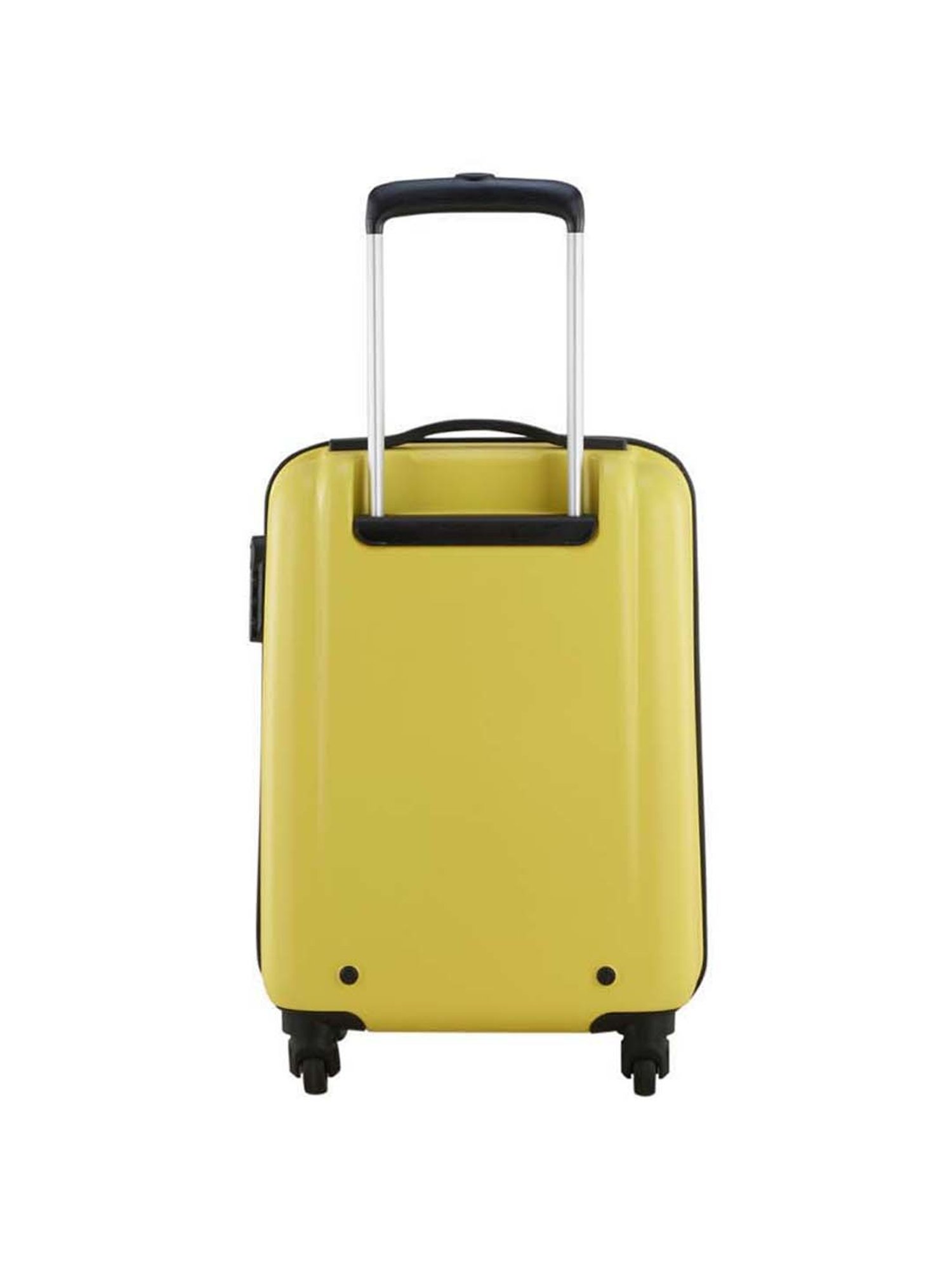 Skybags Yellow Textured Hard Small Trolley Bag - 35 cm