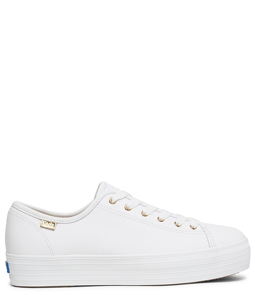 Keds Triple Kick Luxe Platform Leather Sneakers