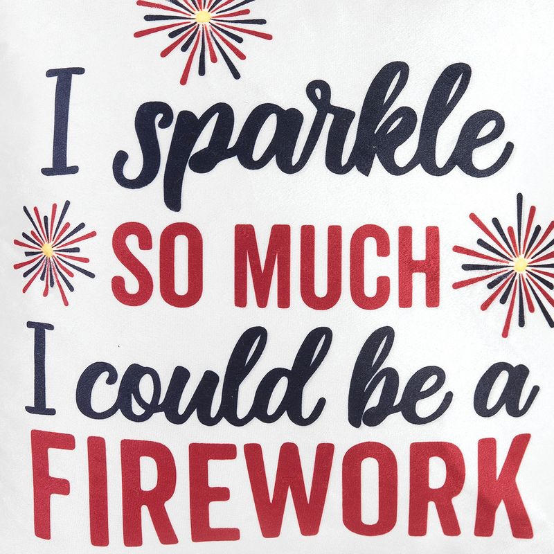 C&F Home Spark So Much LED July 4th Pillow