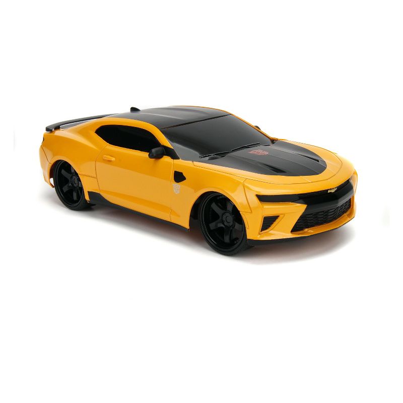 Jada Toys Hollywood Rides RC Transformers The Last Knight BumbleBee 2016 Chevy Camaro Remote Control Vehicle 1:16 Scale Glossy Yellow