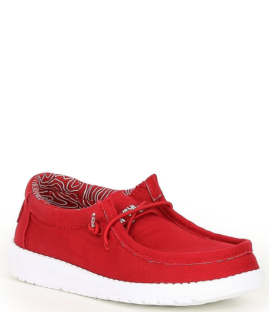 Hey Dude Boys' Wally Canvas Washable Slip-On Sneaker (Youth)