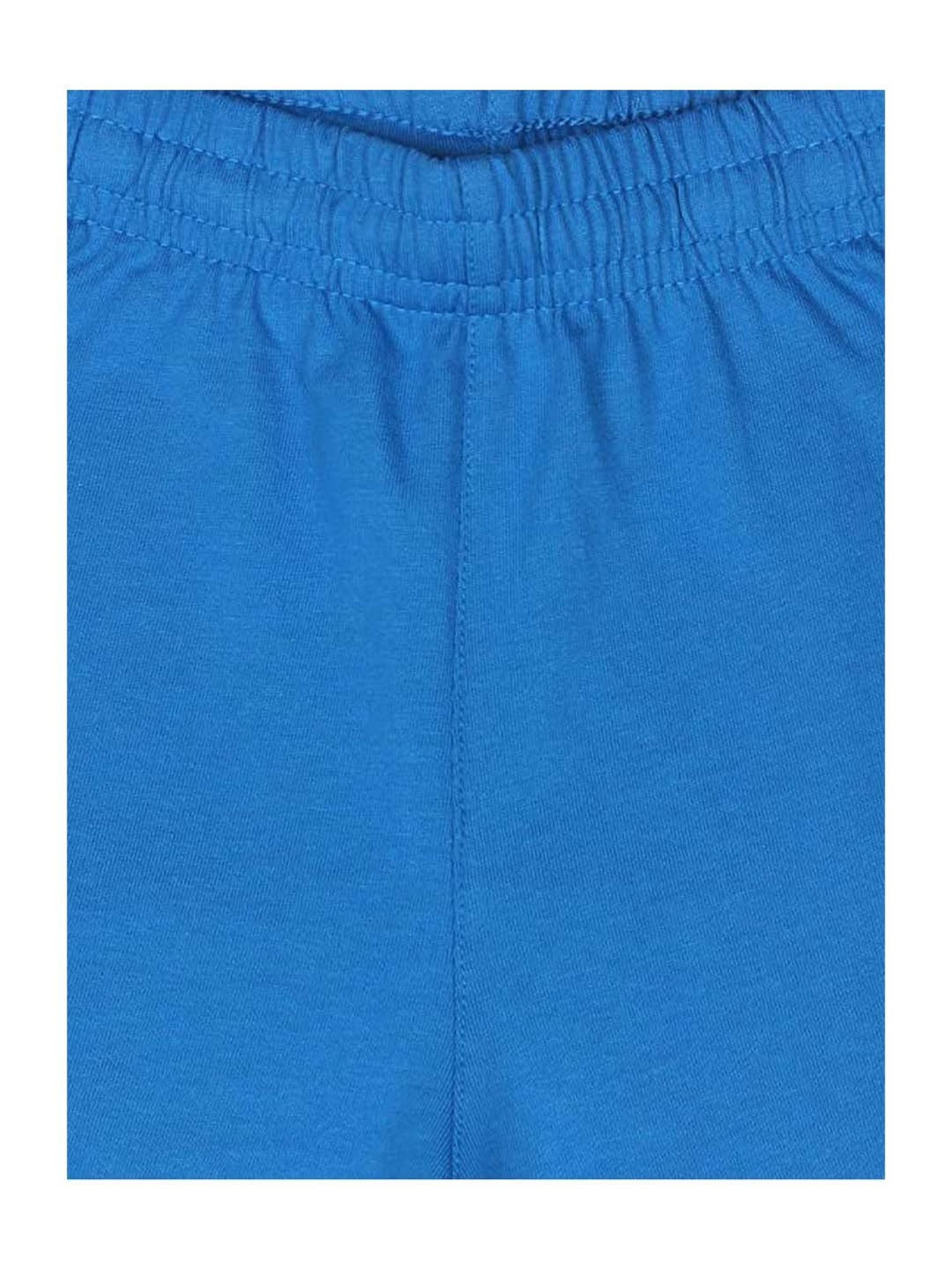 Proteens Kids Royal Blue Cotton Regular Fit Capri