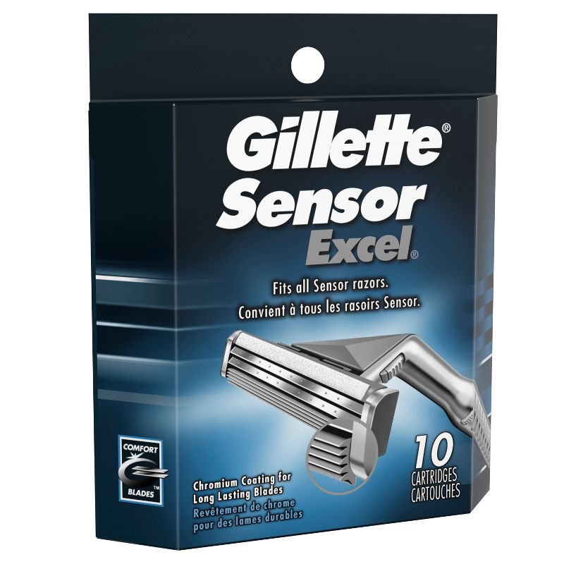 Gillette Sensor Excel Men's Razor Blade Refills - 10ct