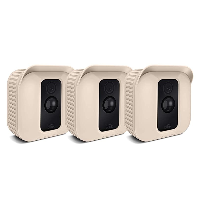 Silicone Skin for Blink XT2XT Camera 3 Pack Premium Silicone UV Weather Resistant Protective and Camouflaged Case Cover for Blink XT2 XT Home Security Indoor Outdoor Camera Beige