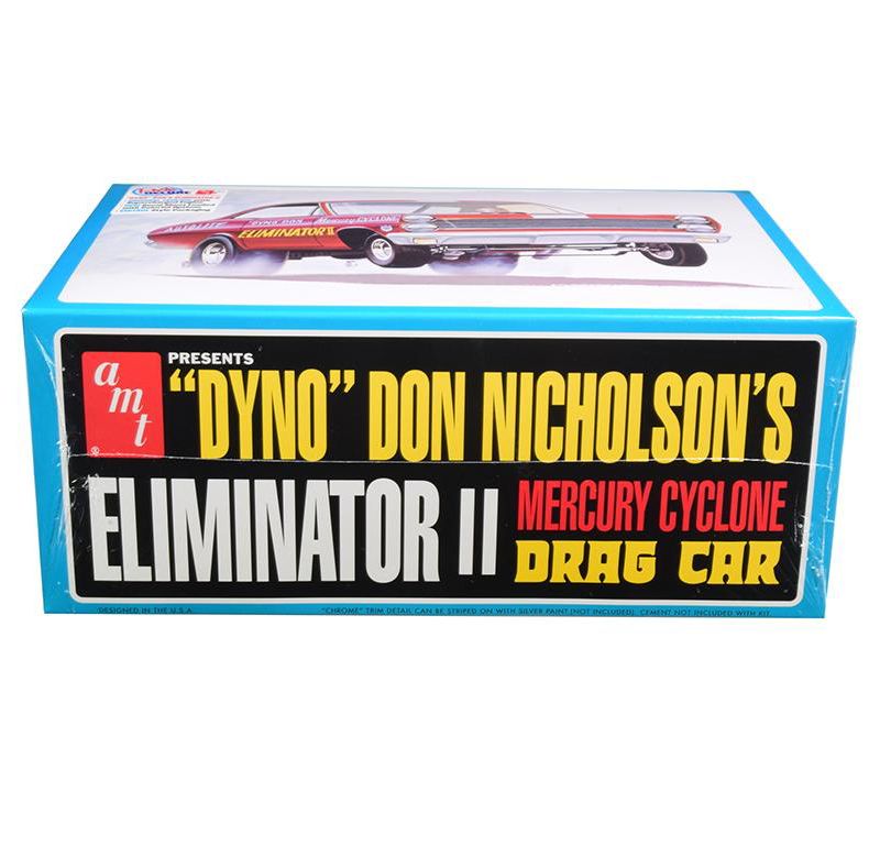 Skill 2 Model Kit Mercury Cyclone Funny Drag Car "Dyno" Don Nicholson's "Eliminator II" 1/25 Scale Model by AMT