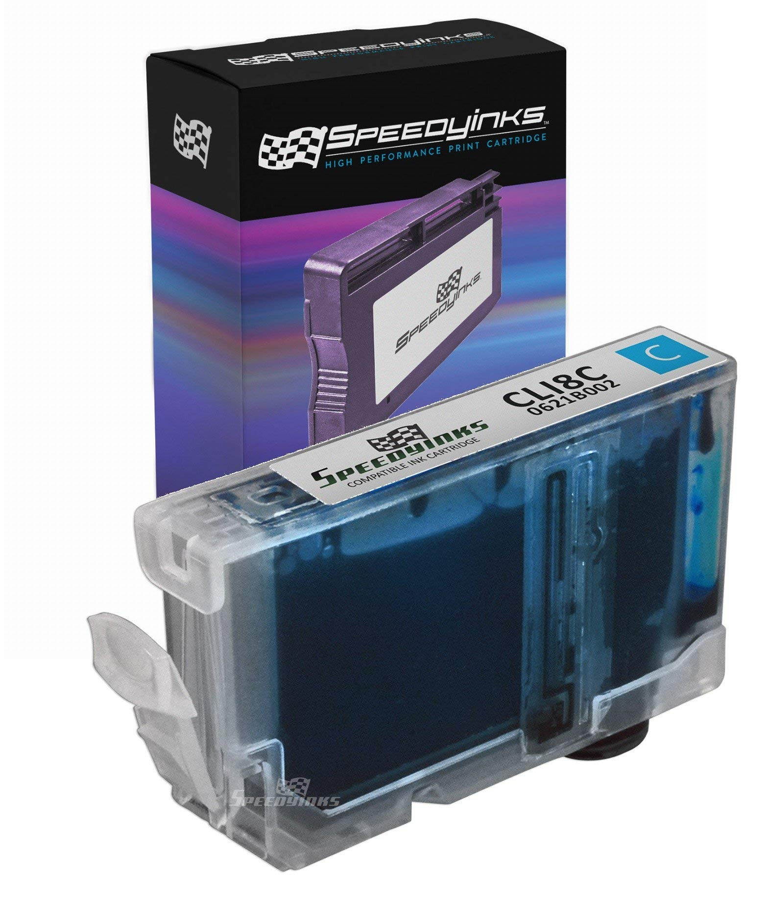 LD Compatible Replacement for Canon CLI8C Ink Cartridge Includes: 1 Cyan 0621B002