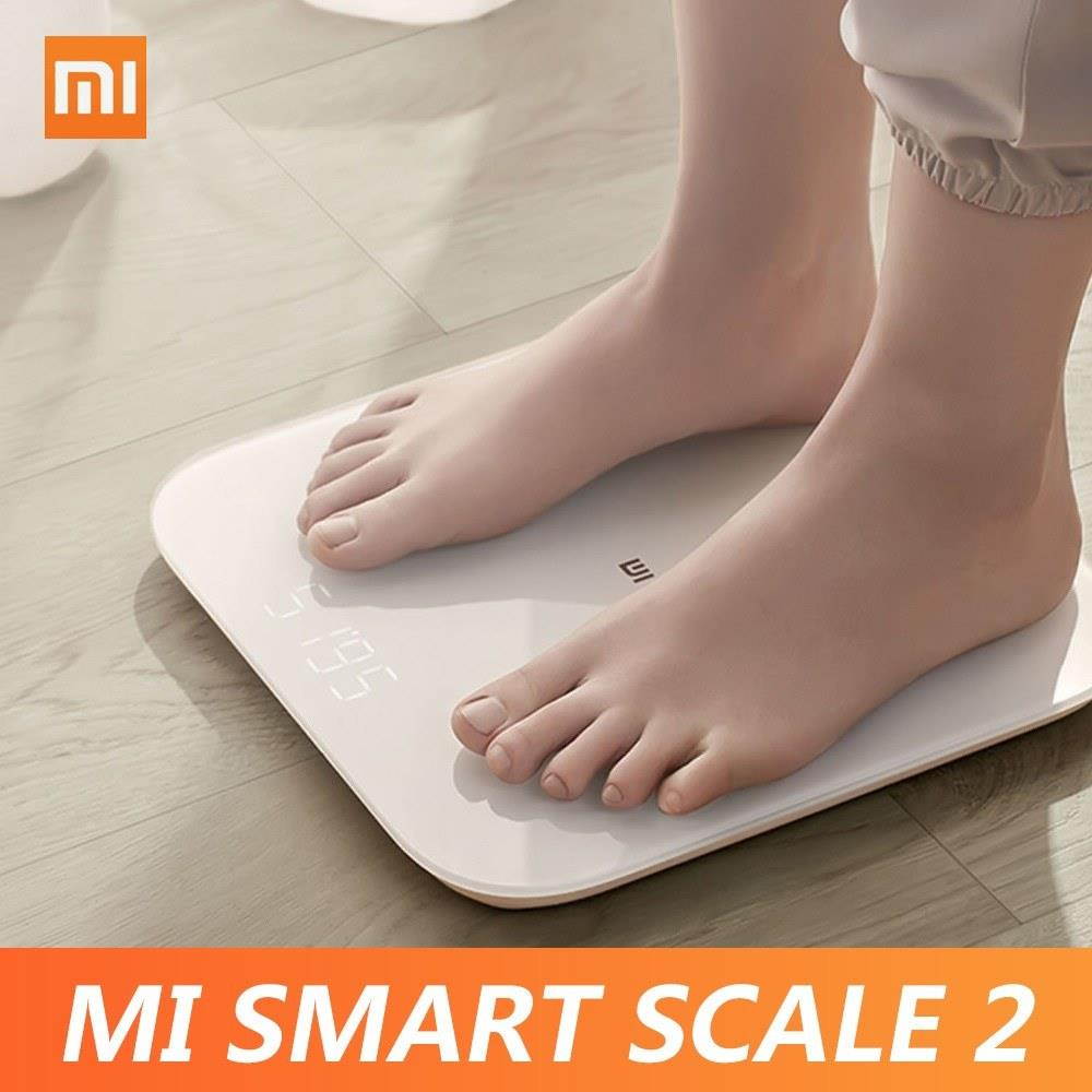 Xiaomi Mi Smart Scale 2 BT 5.0 Body Balance Test Body  Scale APP Monitor Hidden LED Display Digital Fitness Scale