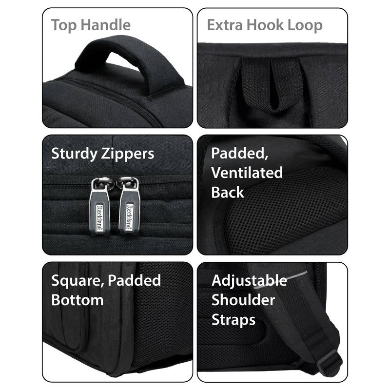 Rockland 18.5'' Slim Pro USB Laptop Backpack