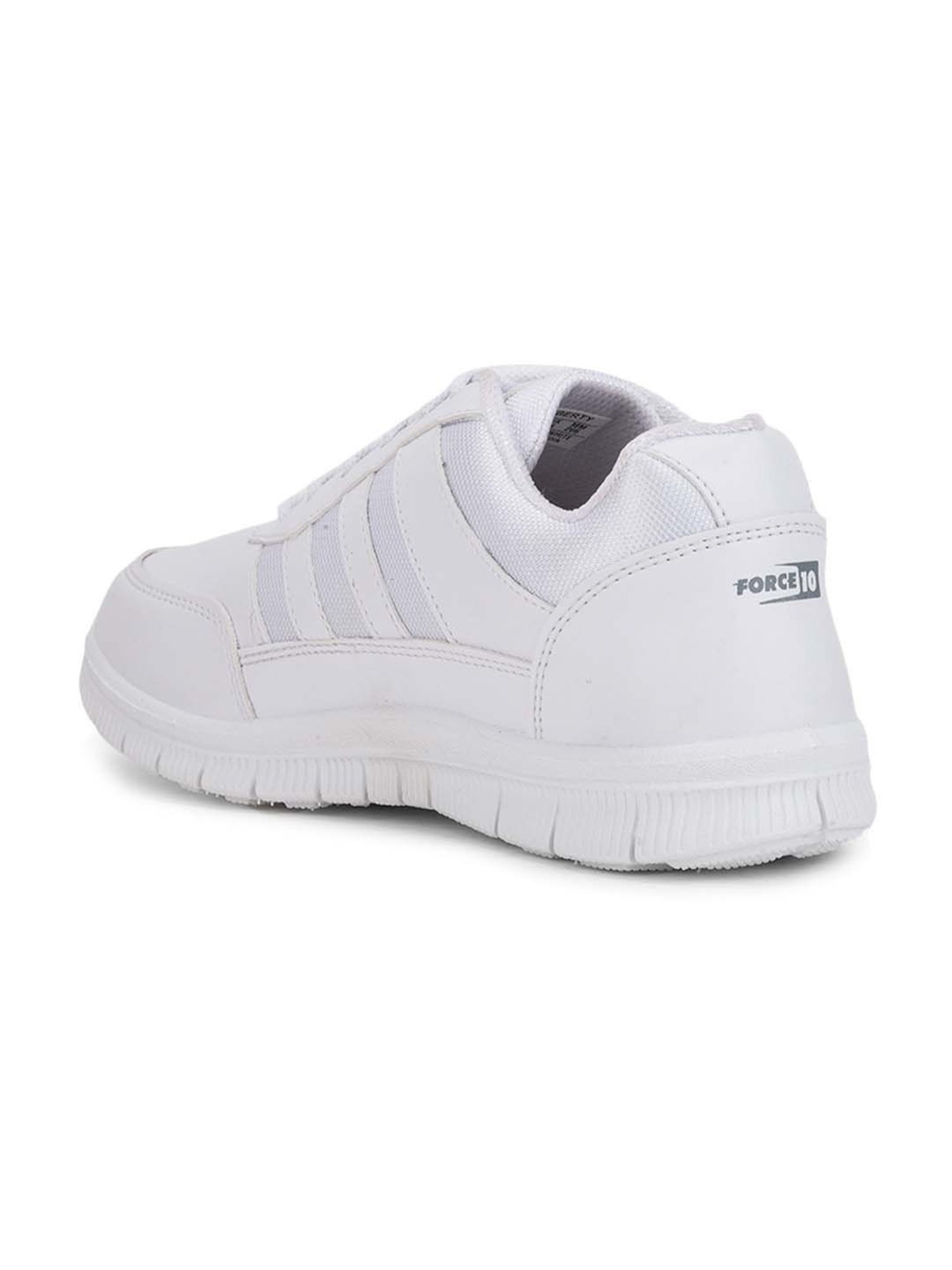 Force 10 By Liberty Kids White Lace Up Shoes