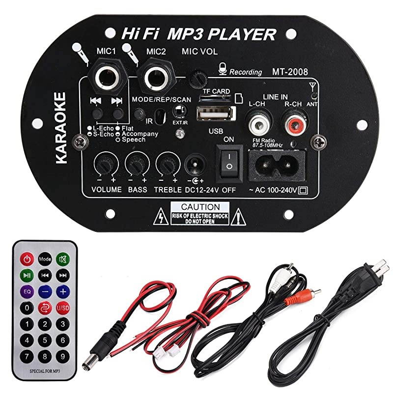 Car Subwoofer High Power HiFi Bass Bluetooth Amplifier Board Support FLAC APE WAV WMA MP3 Decoding DC 12V 24V AC100V240V