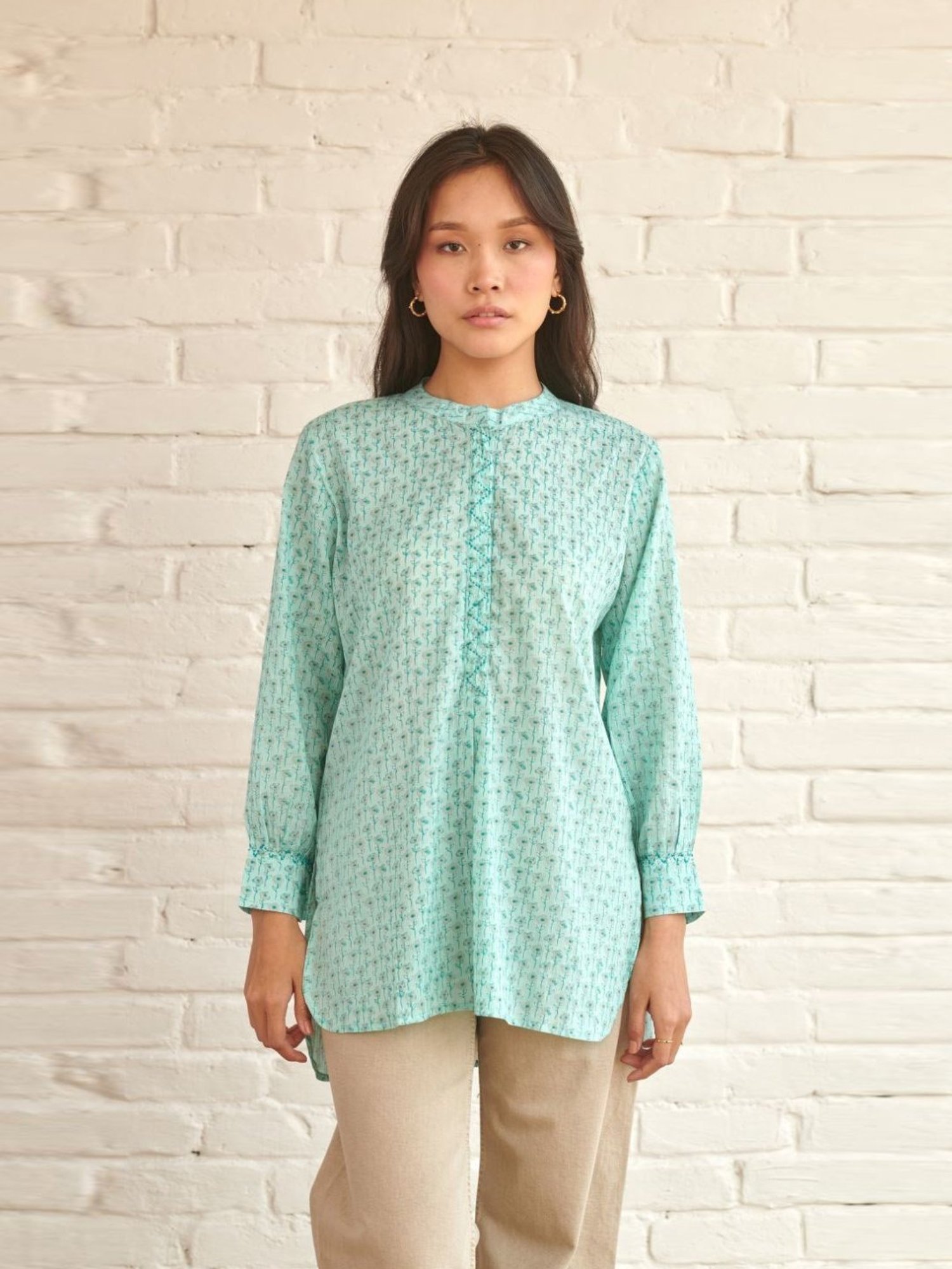 Prakriti Jaipur Blue Iris Shirt