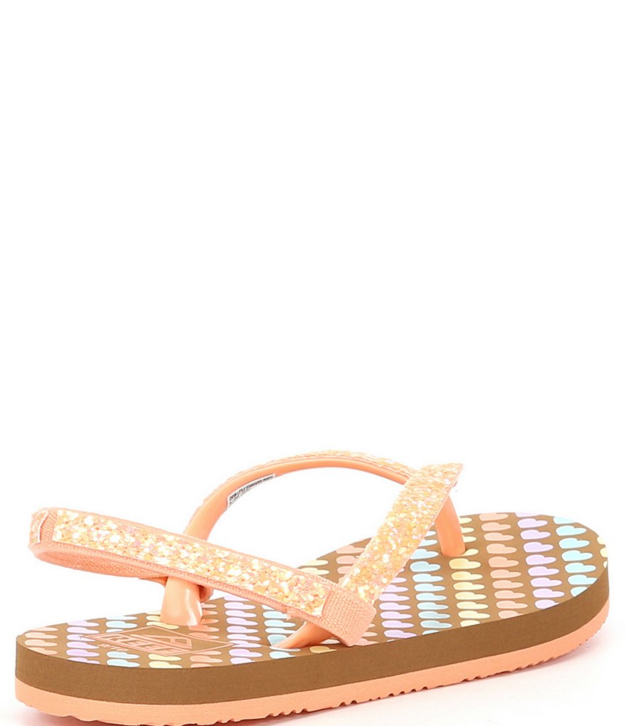 Reef Girls' Little Stargazer Mini Heart Flip Flops (Toddler)