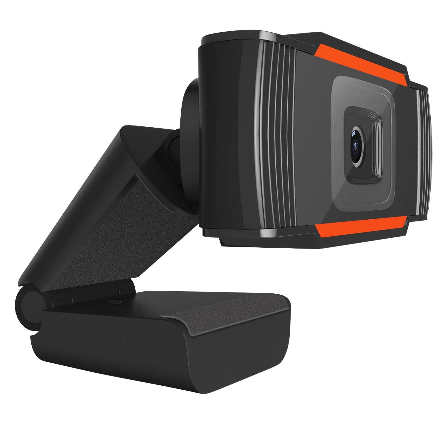 HXSJ  HD Webcam A870, WVideo Calling and Recording, 480p Camera, Desktop or Laptop Webcam, Plug and Play for PC Computer Laptop for Mac Windows XP / 7/8 / 10/and Android TV- Orange