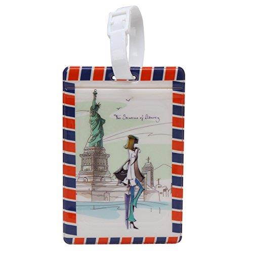 Coolrunner 3pcs Travel Luggage Label Straps Suitcase Name ID Address Tags Luggage Tags (Luggage Label)