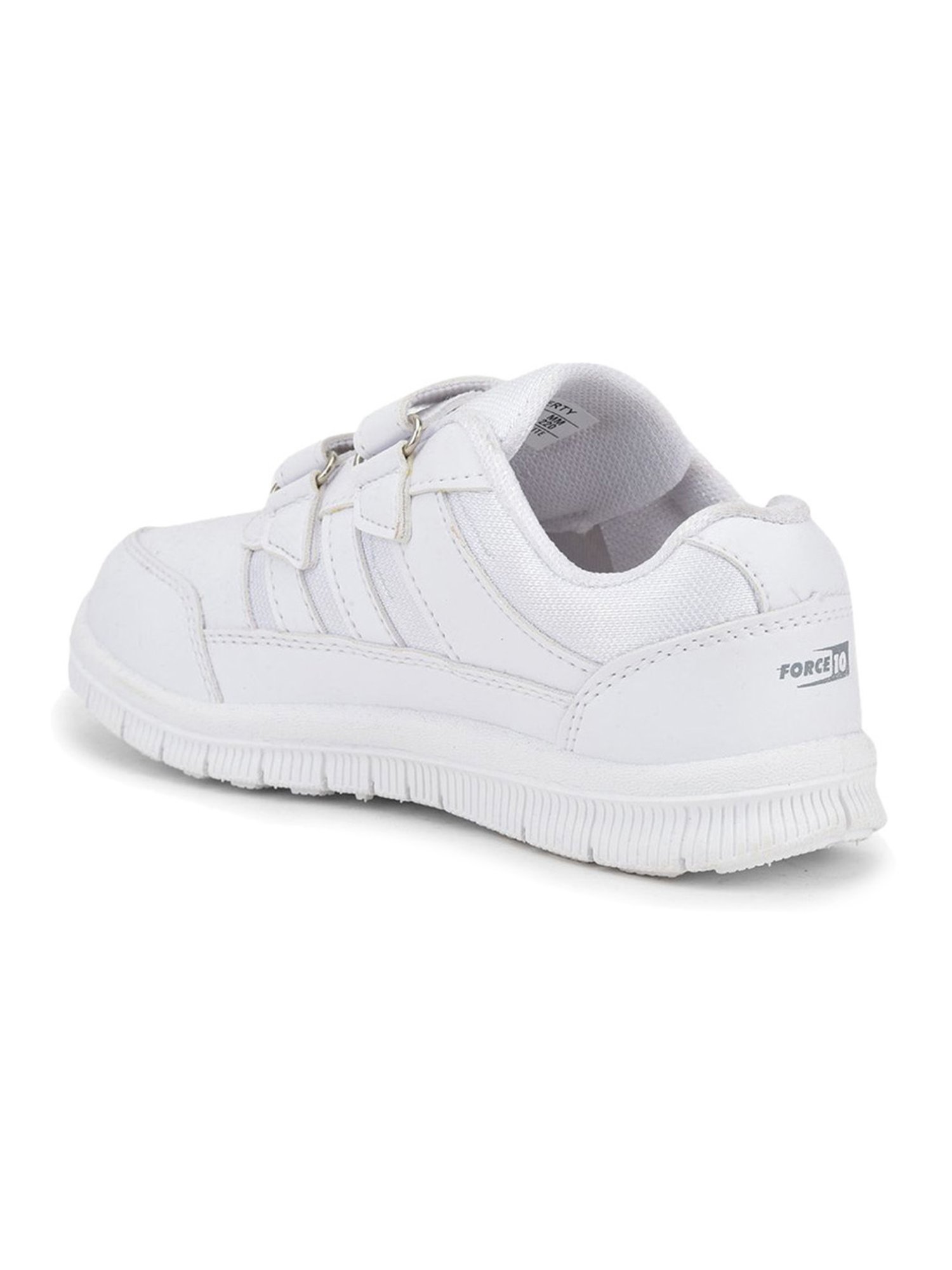 Force 10 GOLA-03 by Liberty Kids White Velcro Shoes