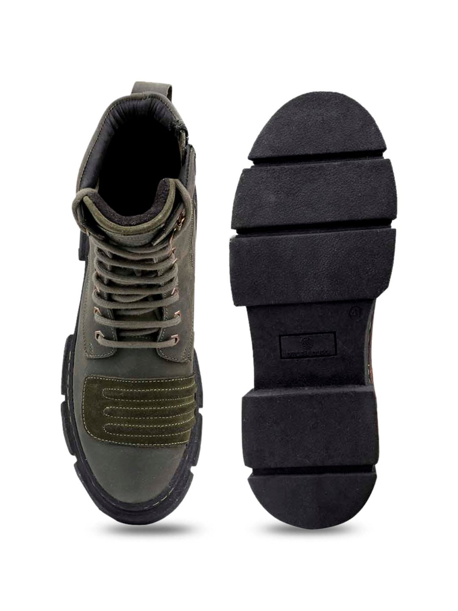 Bacca Bucci Men's SINISTER Olive Derby Boots