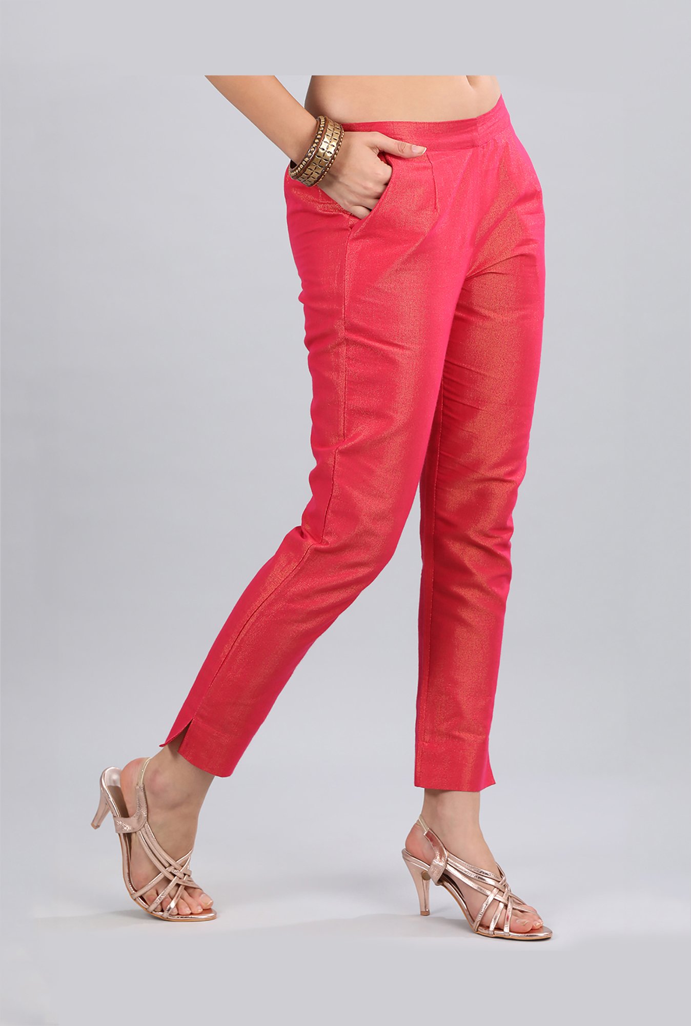 Aurelia Pink Regular Fit Pants
