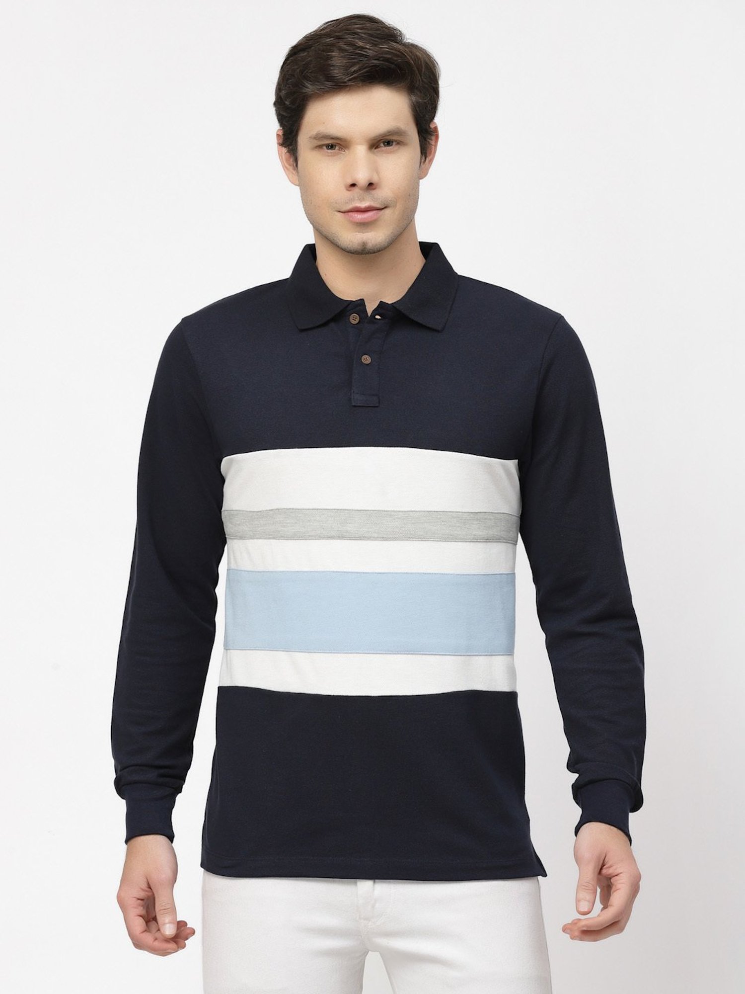 Kalt Navy Regular Fit Polo T-Shirt