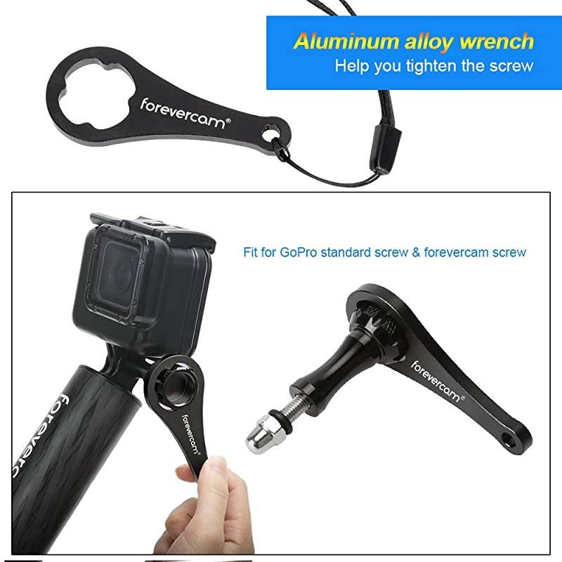 Hand Grip for Action CameraWaterproof Carbon FiberCompatible GoPro Hero 8765 DJI OSMO Sports Camera Akaso Geekpro Xiaomi Yi Action Cameras