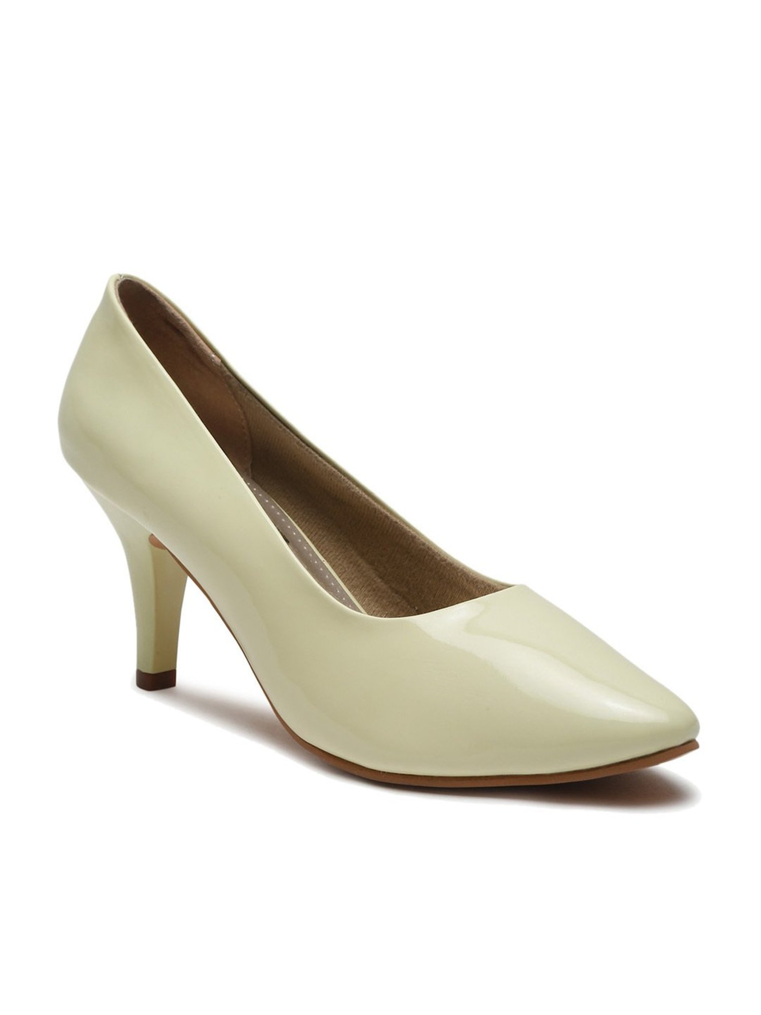 Flat N Heels Women's Green Stiletto Pumps