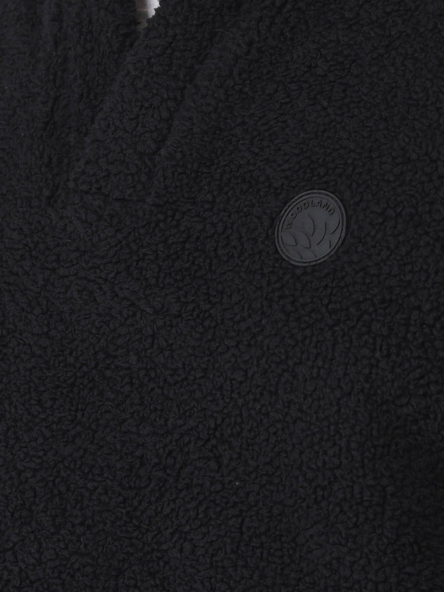 Woodland Black Regular Fit Regular Fit Sweater