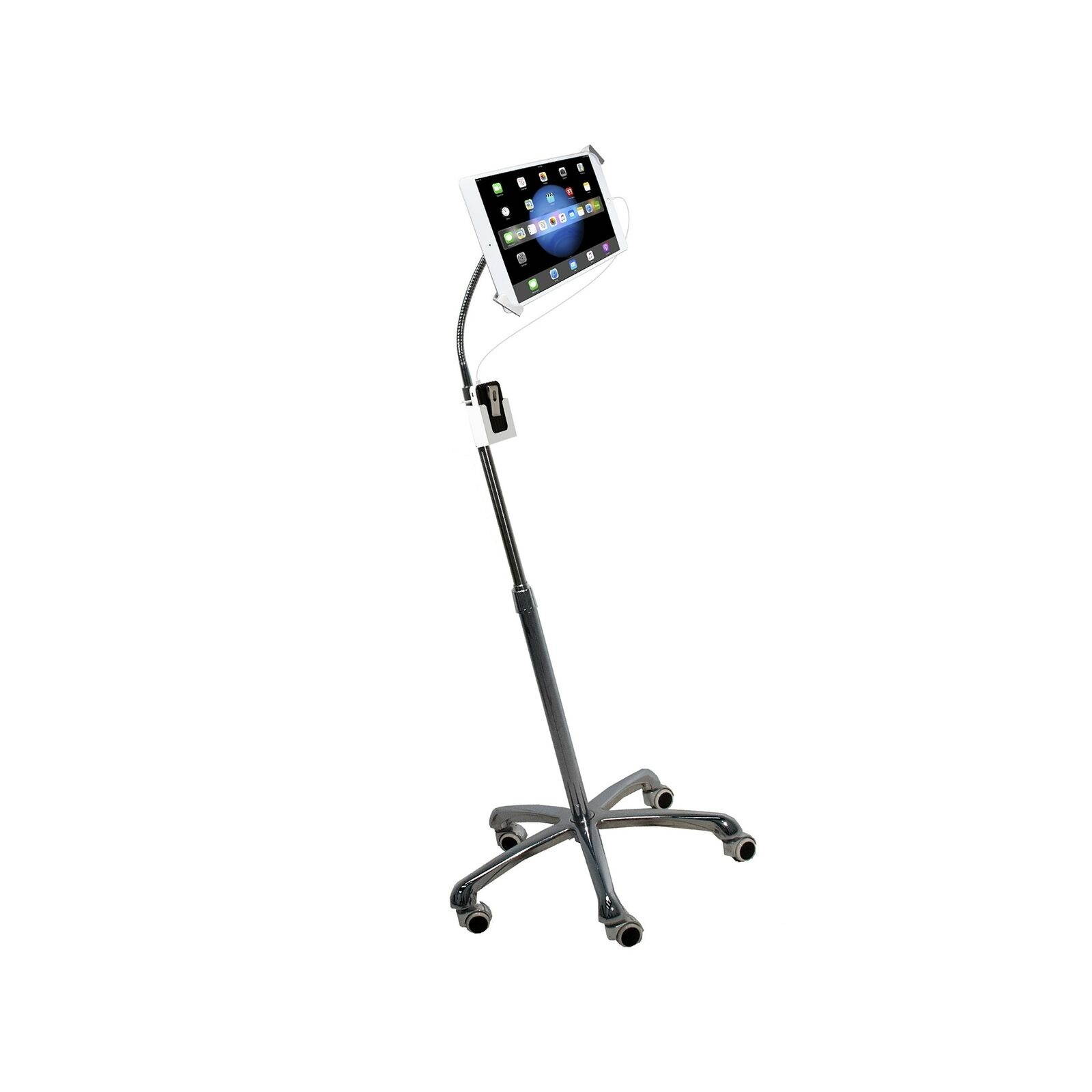 CTA Digital: Heavy-Duty Height-Adjustable, Rotating Tablet Stand with Securit...