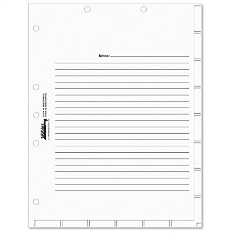 TAB54520 - Tabbies Medical Chart Index Dividers