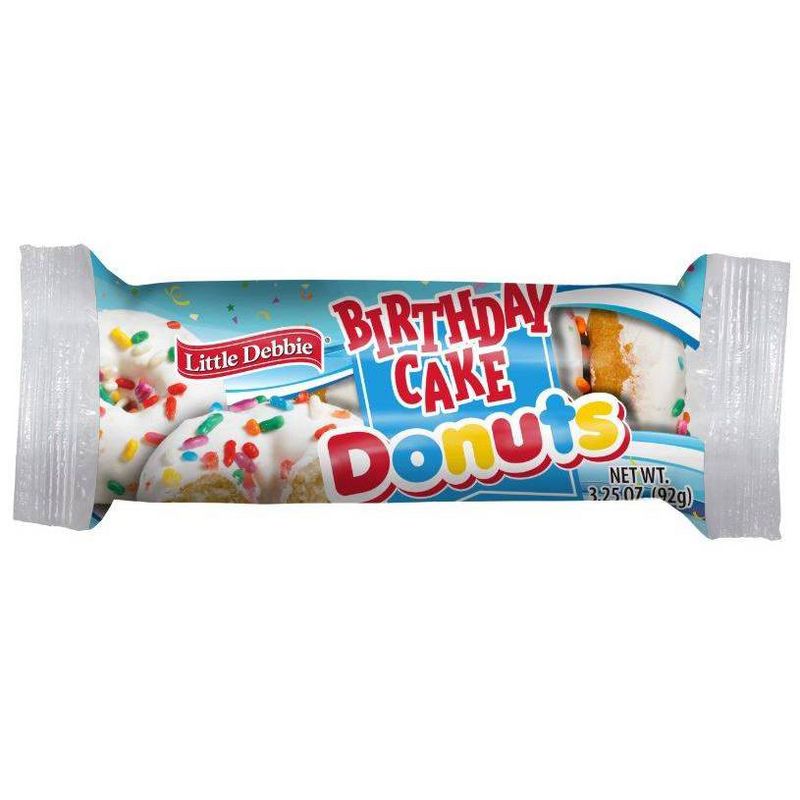 Little Debbie Single Serve Birthday Cake Mini Donuts - 3.5oz