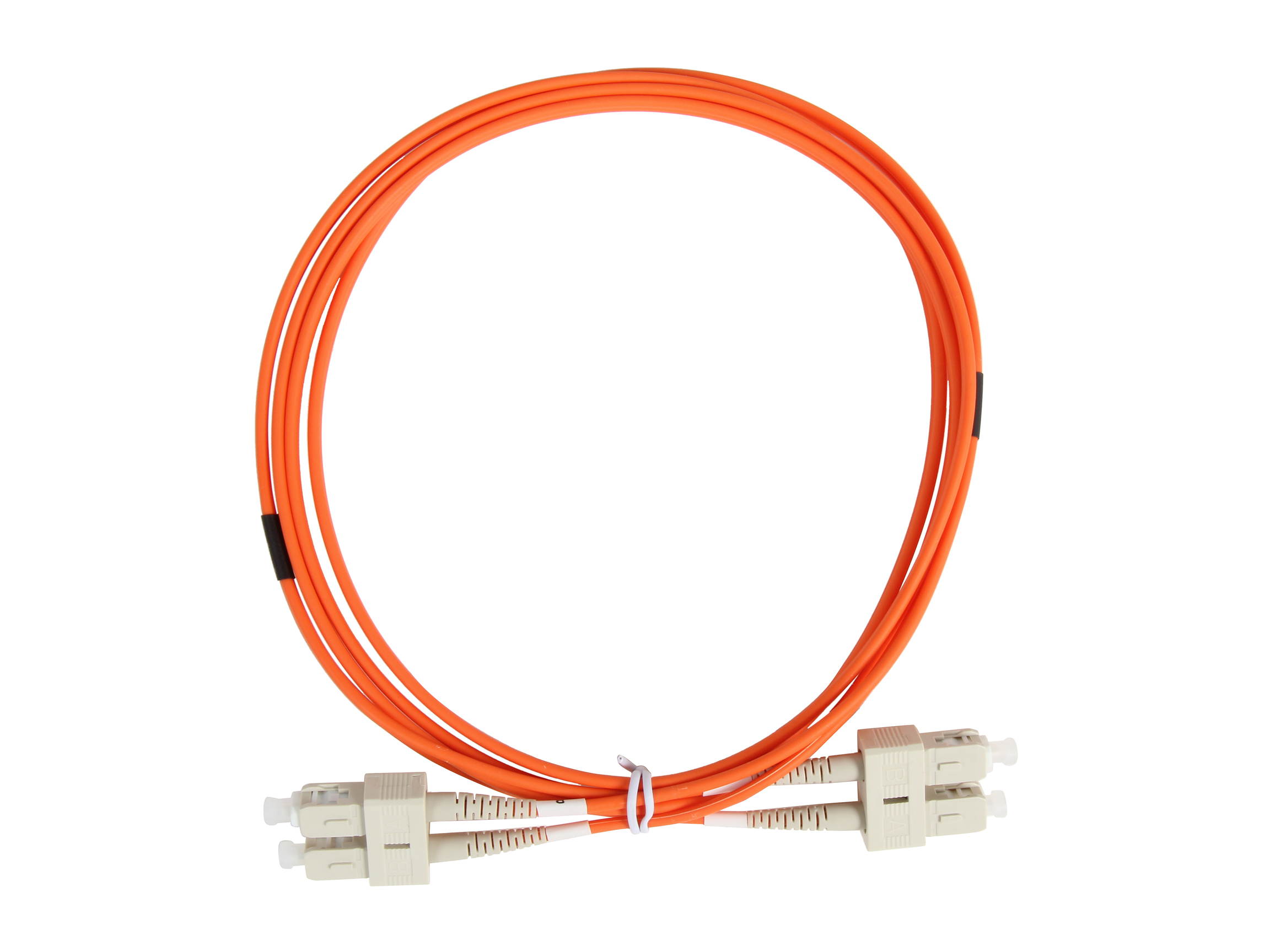 Coboc CY-OM1-SC/SC-2 6.65 ft. Fiber Optic Cable, SC/SC, Multi Mode, Duplex (62.5/125 Type) - Orange
