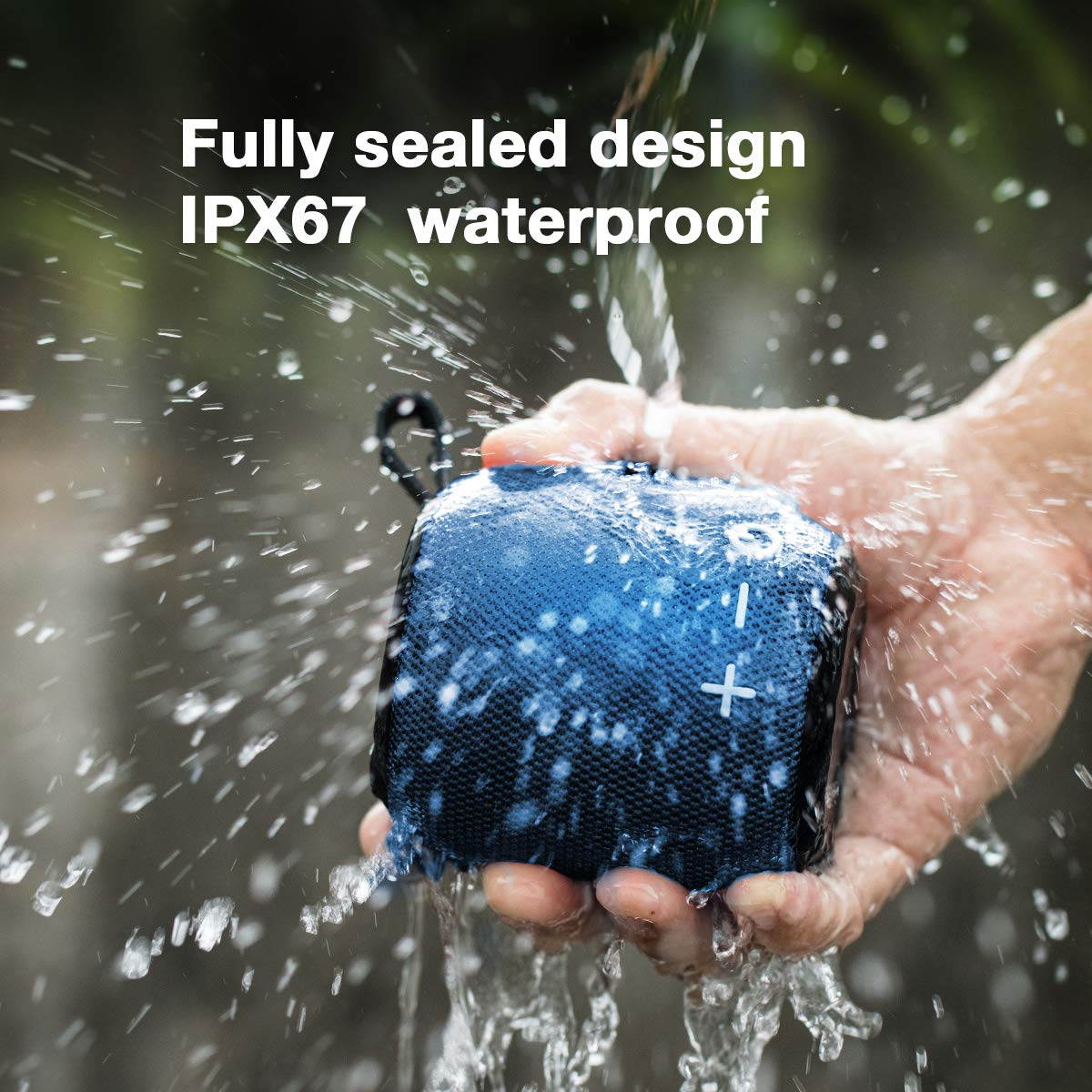 Portable Bluetooth Speaker, Bluetooth 5.0 Dual Pairing Loud Wireless Mini Speaker, 360 HD Surround Sound & Rich Stereo Bass,24H Playtime, IPX67 Waterproof for Travel, Outdoors, Home and Party