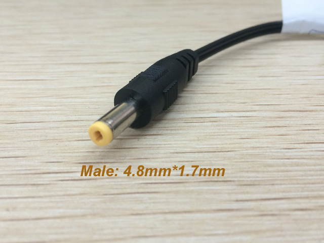 Female 5.5mm x 2.0mm to 4.8mm x1.7mm Male Charger Adapter Power Connector Converter Cable DC Jack for HP Lenovo Asus Toshiba Acer Gateway Fujitsu Panasonic HP Compaq