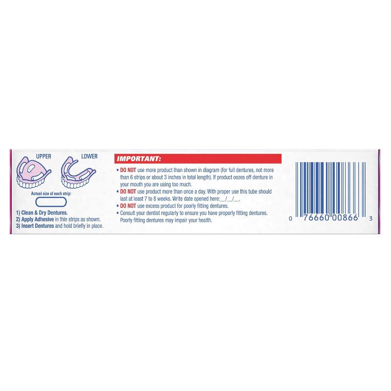 Fixodent Complete Original Denture Adhesive Cream - 2.4oz