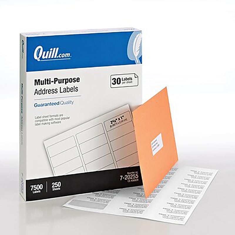 MyOfficeInnovations Laser/Inkjet Address Labels 1" x 2 5/8" Clear 30 Labels/Sheet 575748