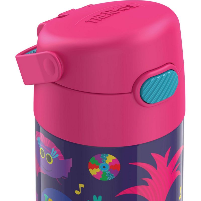 Thermos Trolls 12oz FUNtainer Water Bottle with Bail Handle - Pink