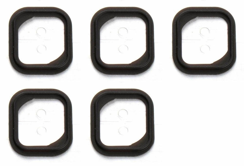 10x Replacement Rubber Gasket Home Button Holder Adhesive Sticker For iPhone 5S