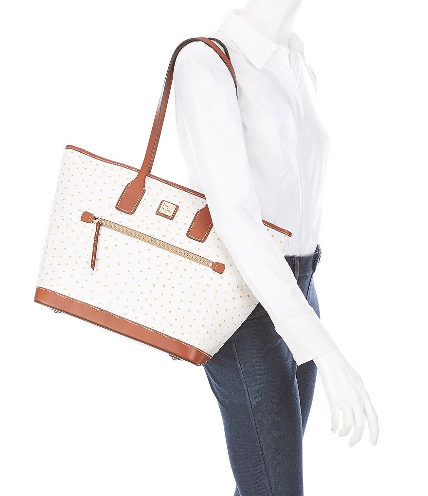 Dooney & Bourke Ostrich Collection Leather Tote Bag