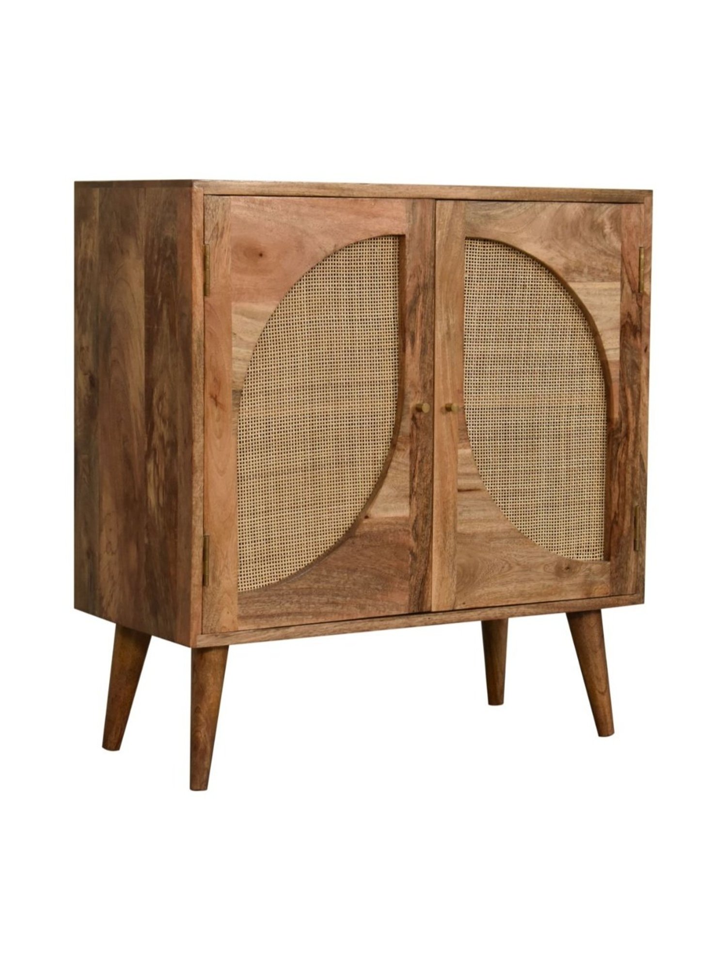 Artisan Furniture Close-knit Leaf Brown Wood Cabinet