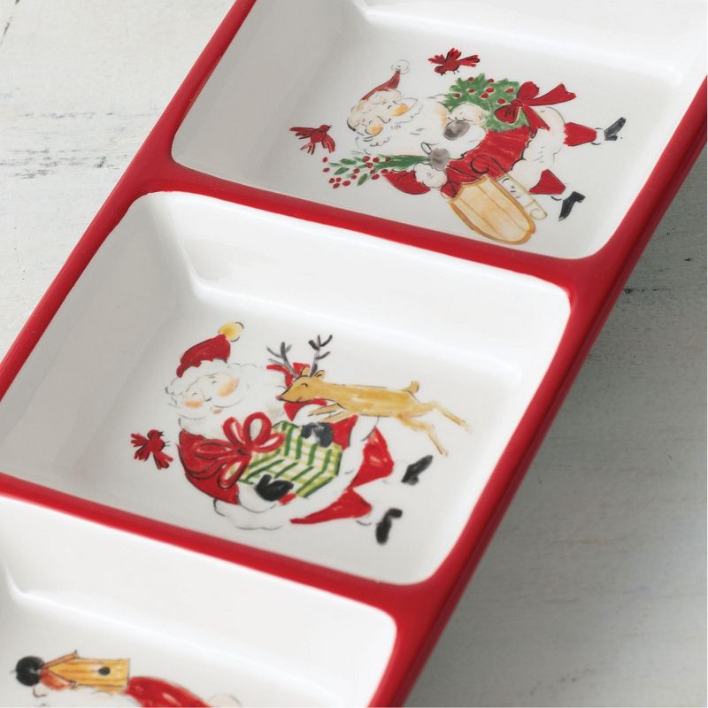 Silver Buffalo Peanuts Holiday Snoopy 16oz Pint Glasses with Ice Tray Set