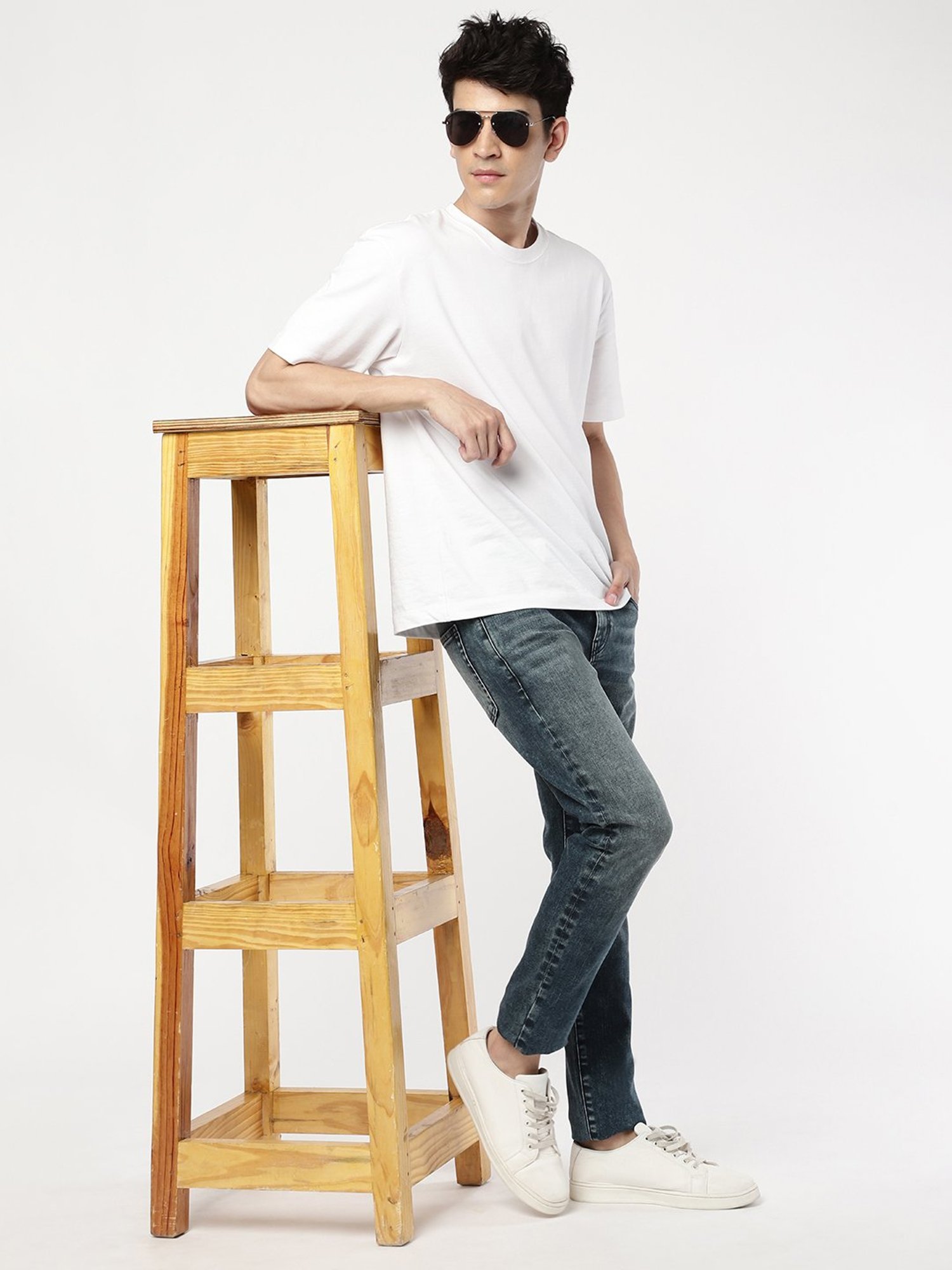 Passion Dark Blue Slim Fit Heavily Washed Jeans