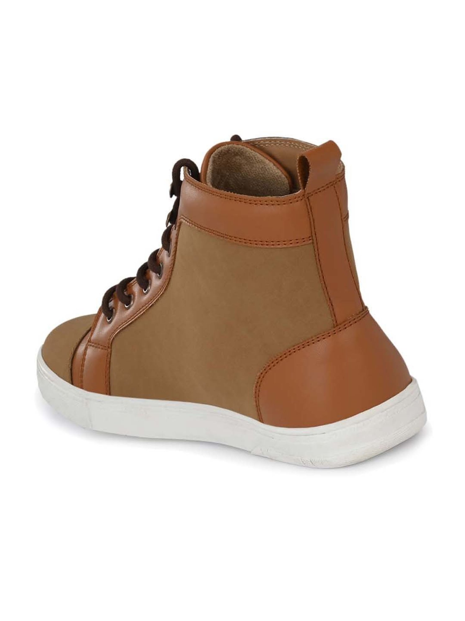 El Paso Men's Tan Derby Boots